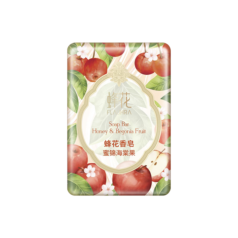 蜂花香皂125克游园果香青柑海棠果乌梅香氛皂洗澡洗手清洁沐浴 蜜锦海棠果