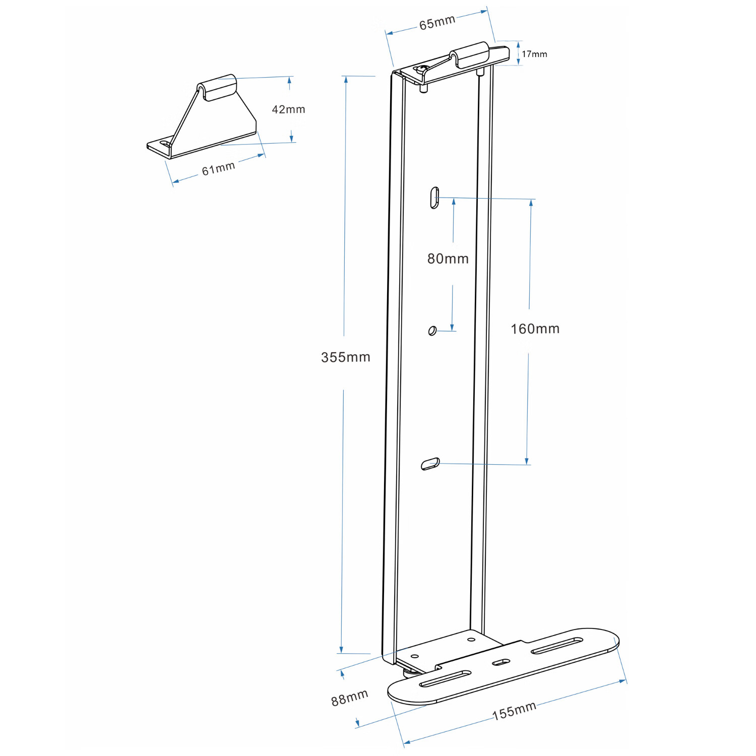 美易支美易支PS5/PS5 Slim金属壁挂支架数字版光驱版上墙空间整理收纳
