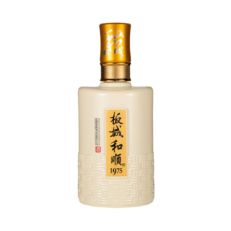 白酒 板城和順 板城烧锅酒板城和顺1975 38度低度450ML 浓香型白酒纯