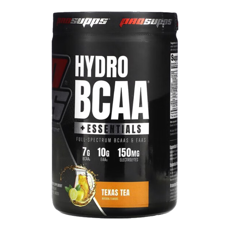 海德力（PROSUPPS）水合支鏈氨基酸+必需營(yíng)養素 肌肉合成恢復體力水分平衡 德州茶,14.18盎司