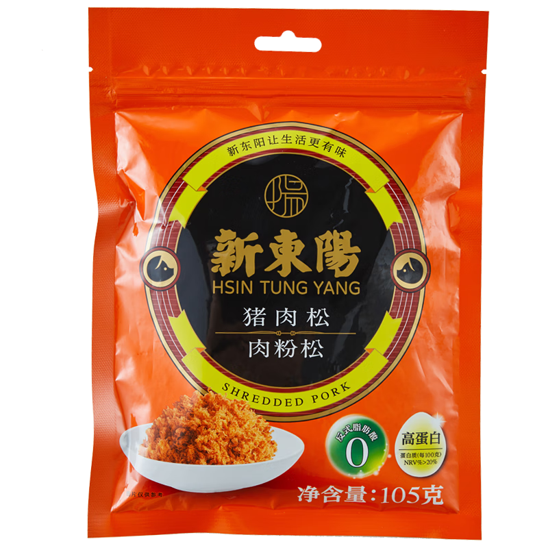 新東陽猪肉松105g/袋装 配粥寿司烘焙上海味道宝宝零食香酥美味无防腐剂