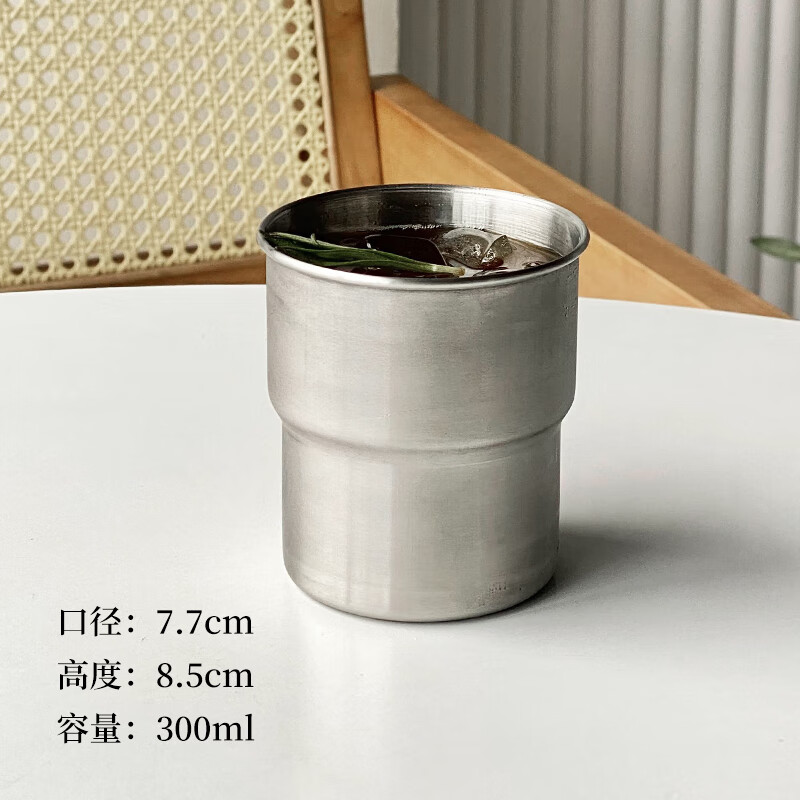 xzan德国进口品质314不锈钢保温咖啡杯美式随手杯带盖防烫户外露营杯