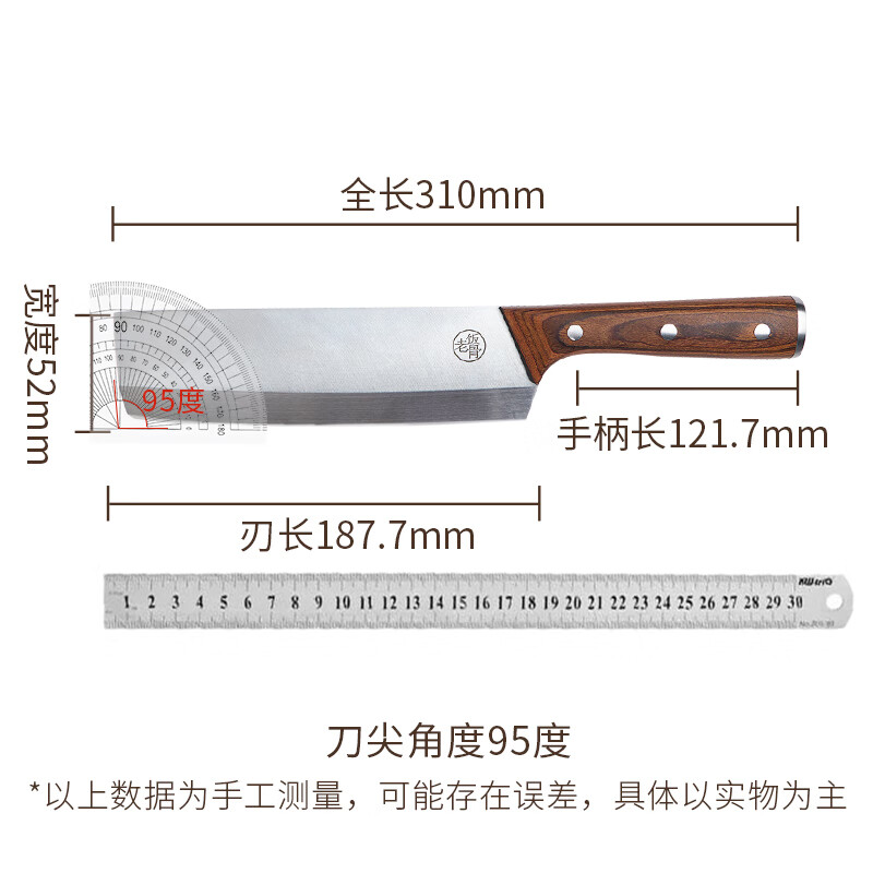 允和美【老饭骨】小菜刀家用女士专用切菜切片刀具厨房厨师专用辅食刀