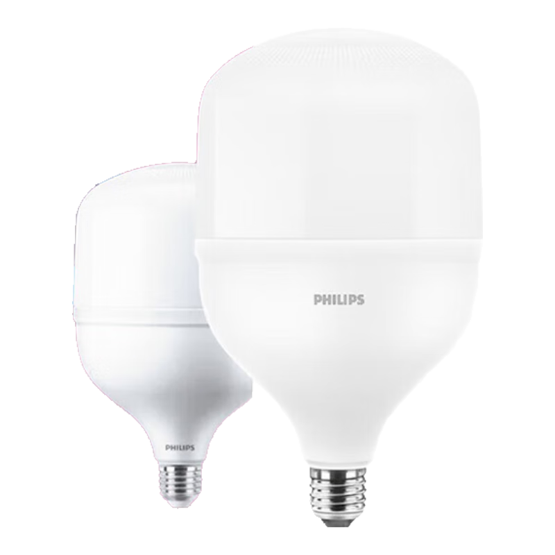 飛利浦（PHILIPS）LED燈泡天棚中低型節(jié)能超亮E40螺口節(jié)能燈大功率柱形燈廠房倉(cāng)庫(kù)燈泡 80W-白光6500K 1310