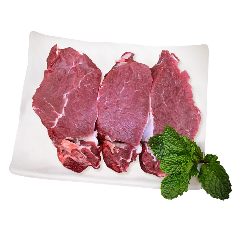 味巴哥新鲜牛里脊1000g 新鲜黄牛生牛肉鲜牛肉牛外脊嫩雪花牛排食材