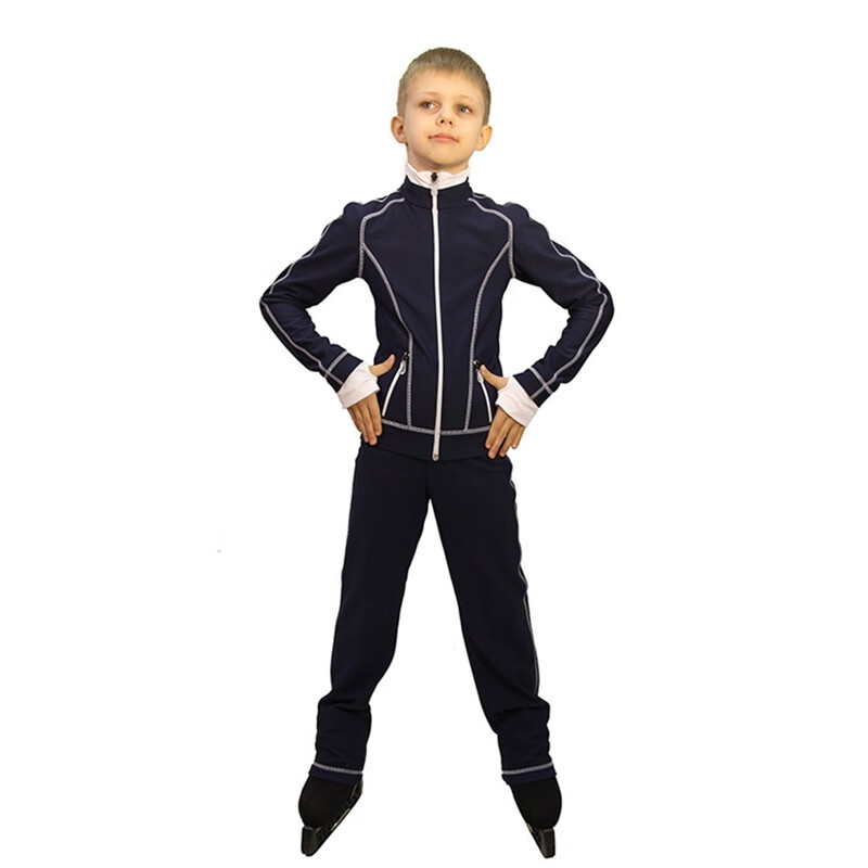 澳颜莱儿童花样滑冰服训练服冰球服套装表演裤子溜冰球薄款男童服装