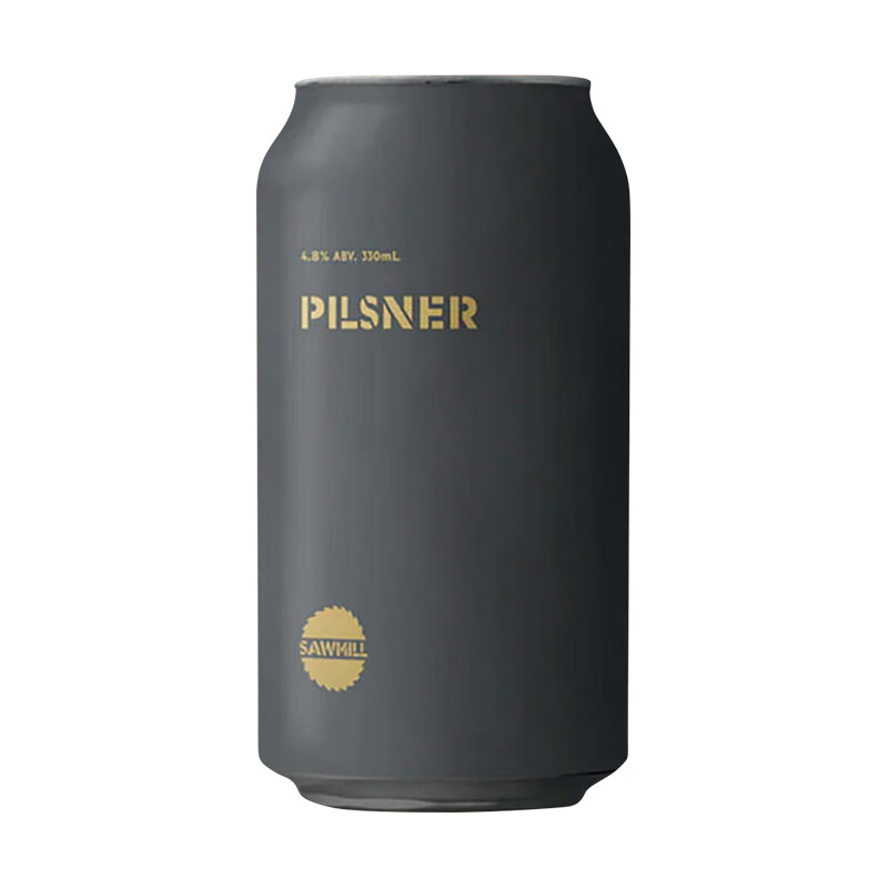 锯厂新西兰进口精酿啤酒 浑浊IPA皮尔森口粮啤酒 皮尔森 330mL 1罐
