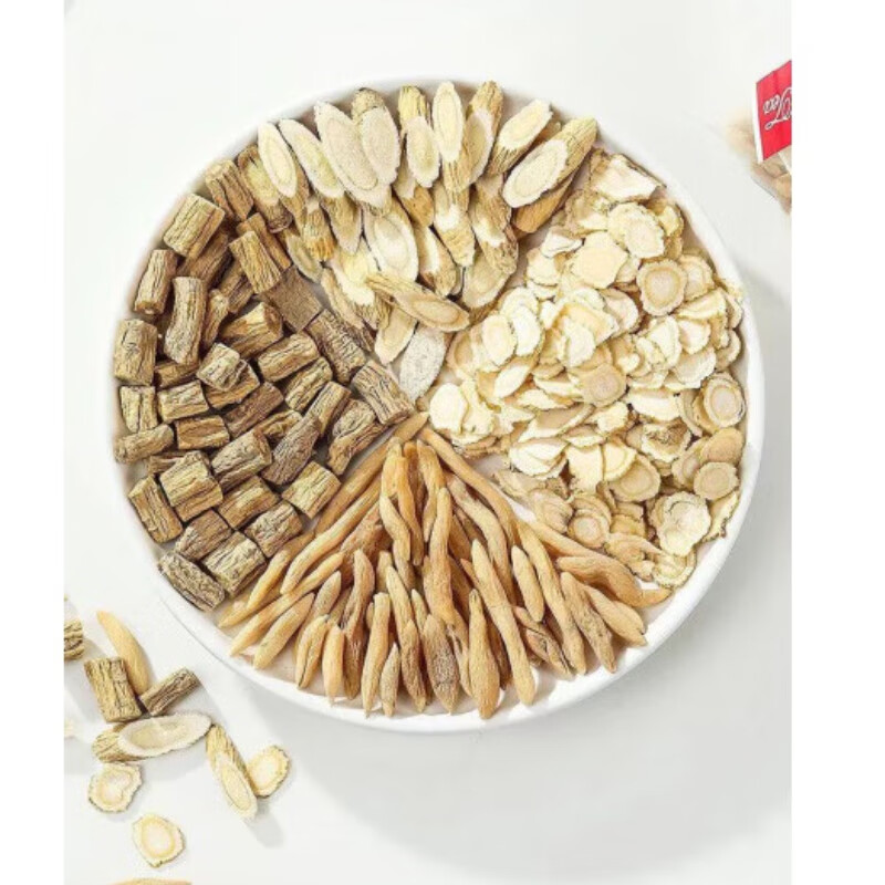 黄芪麦冬党参西洋参组合元气四宝茶中药材煲汤 黄芪麦冬党参西洋参