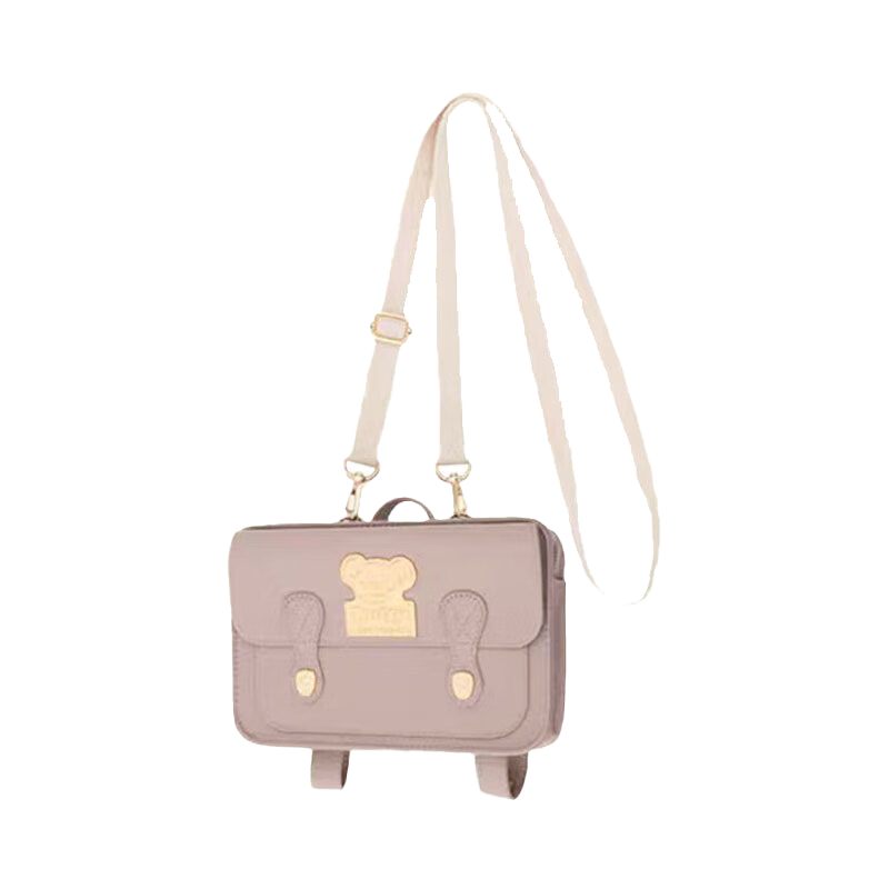 迪士尼（Disney）常规款达菲单肩包斜挎包两用玩偶包 毛绒玩具生日礼物送女友