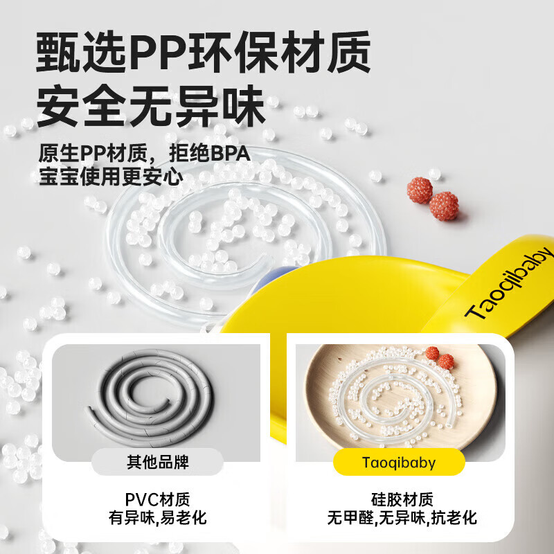 taoqibaby儿童小便器男孩站立式便斗挂墙式小便池宝宝马桶专用尿盆尿尿神器 星河蓝+1米水管【配4件套】