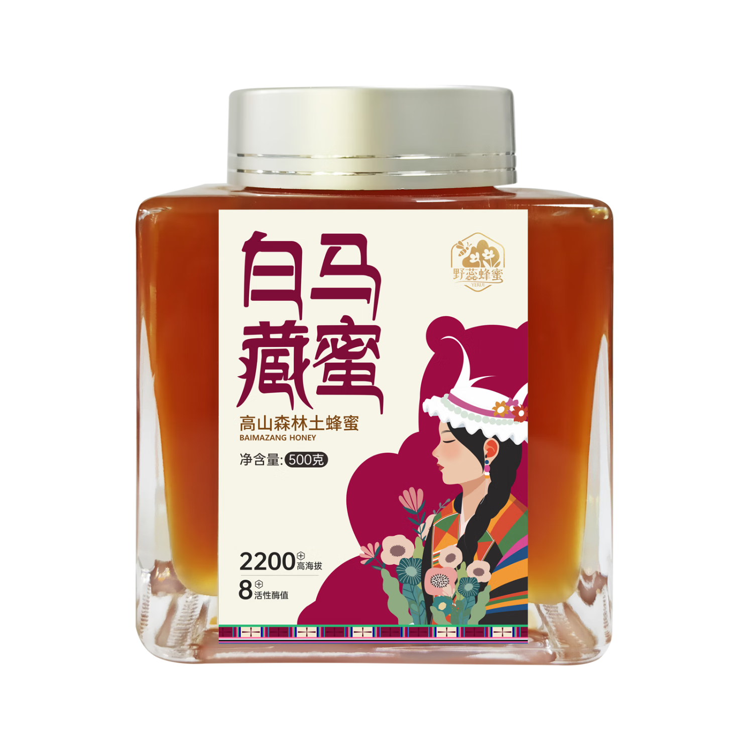 野蕊白马藏蜜 源自白马藏族乡农家土蜂蜜新鲜蜂蜜无添加不浓缩500g/瓶 500g/瓶