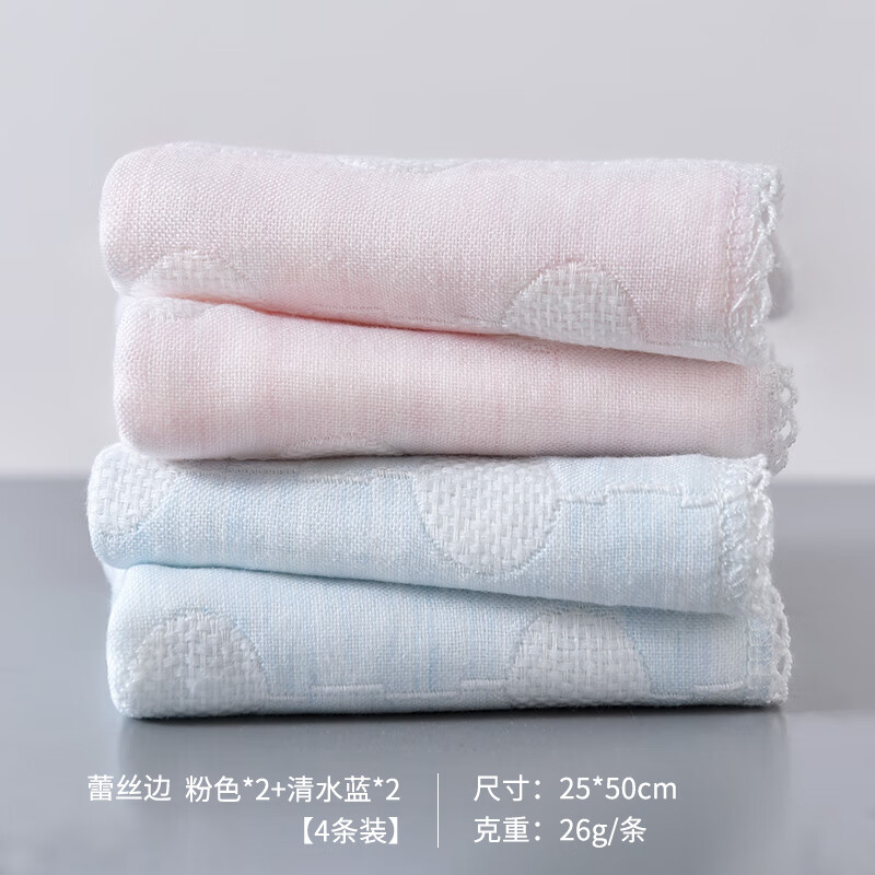 产后专用毛巾月子纱布小毛巾孕妇洗下面擦下面女性毛巾 纤柔童巾组合b