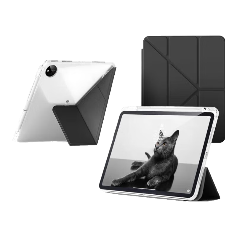 第七度適用華為MatePad Air保護(hù)殼12英寸防摔保護(hù)套BKY-W00/W10/W20平板電腦全包硅膠3+Y折支撐架皮套 湖光青*Y折橫豎支撐*智能休眠【配鋼化膜+觸控筆】 華為MatePad A