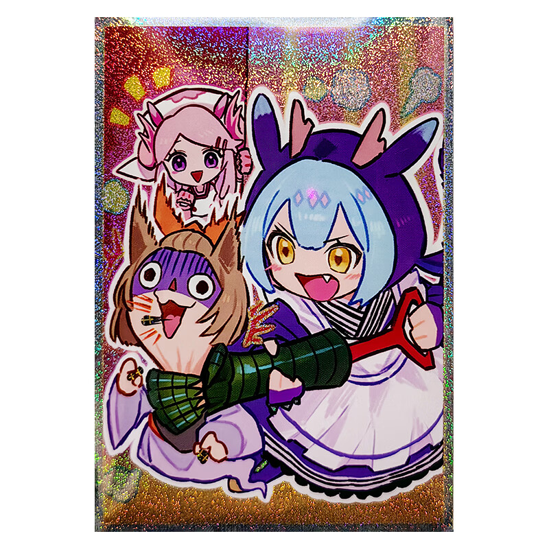 游戏王卡套小蓝墓指灰流丽牌套碎闪妹套ygo卡牌镭射63x90保护套 小蓝