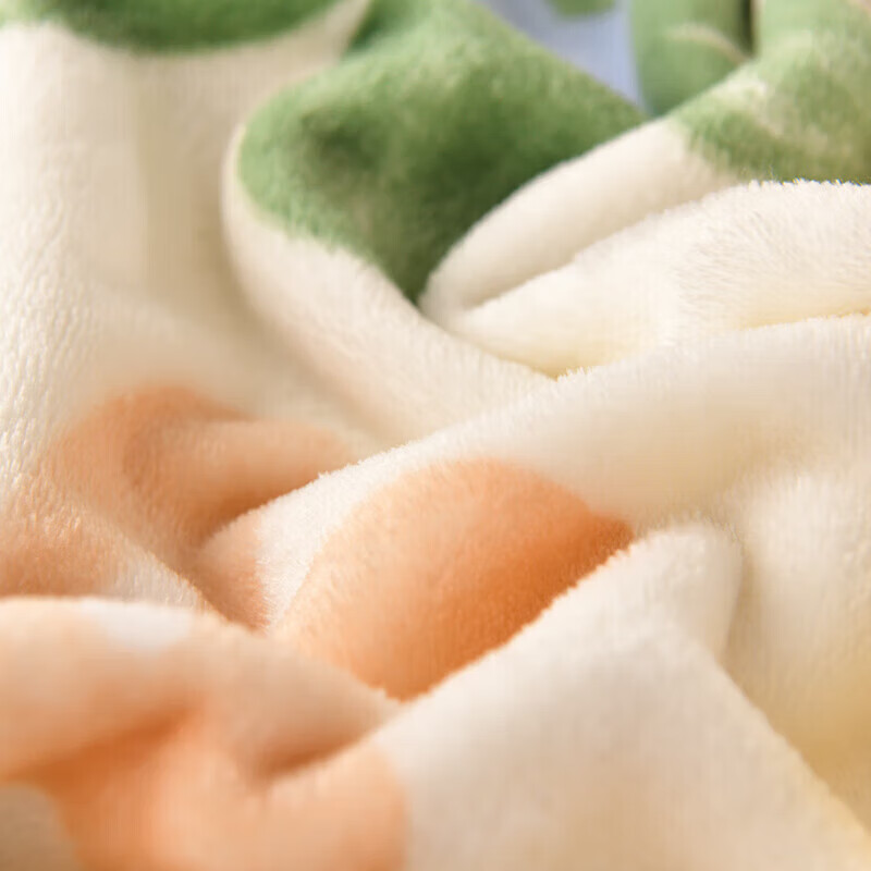 软贝牛奶绒法兰绒毛毯 单双人学生宿舍绒毯床单 午睡空调盖毯子 花海 150x200cm单毛毯