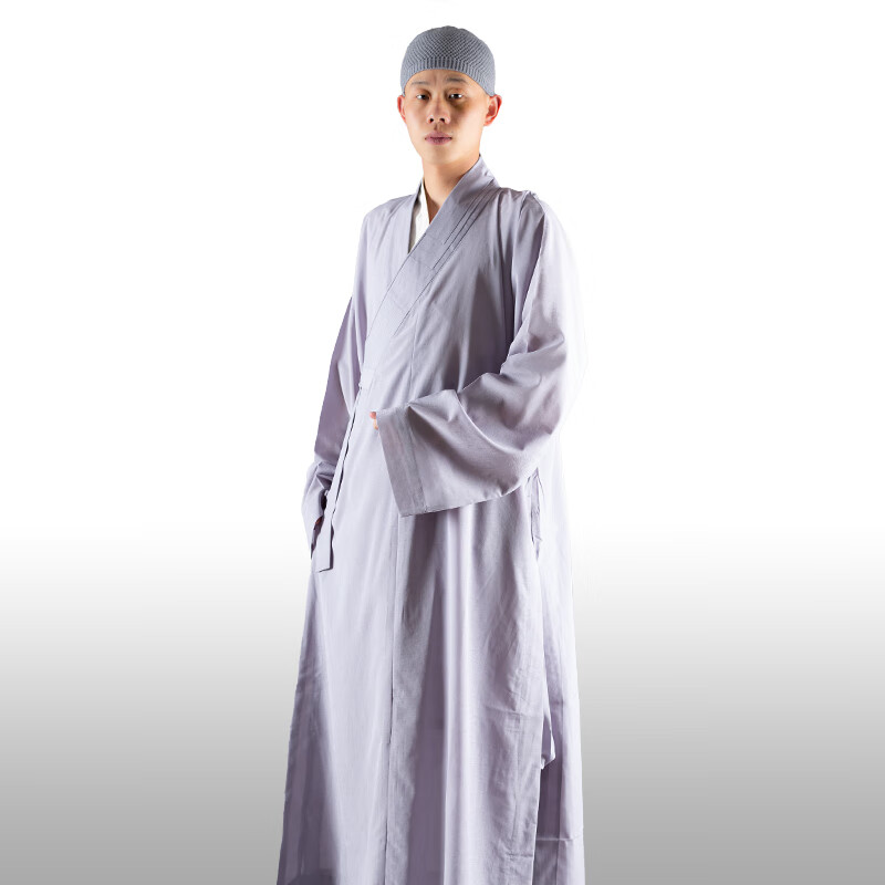 筝宁尼姑服僧服大褂夏季薄款麻纱和尚服长褂款僧袍长衫僧衣出家人