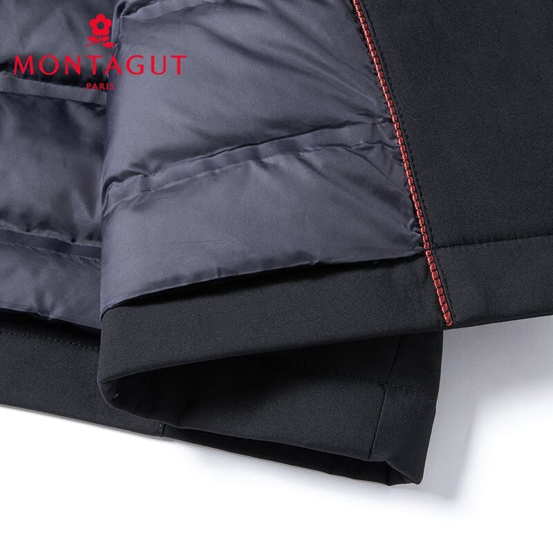 梦特娇(MONTAGUT)官店方旗艦【90鸭绒&锁温保暖】梦特娇专款秋冬款服翻领外套 11灰色11 XXS 50 140斤