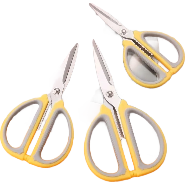 熊猫剪刀大剪子文具家用厨房防锈缝纫剪纸刀安全不锈钢美工剪学生剪子神器 【超厚】黄色家用厨房大剪刀1把