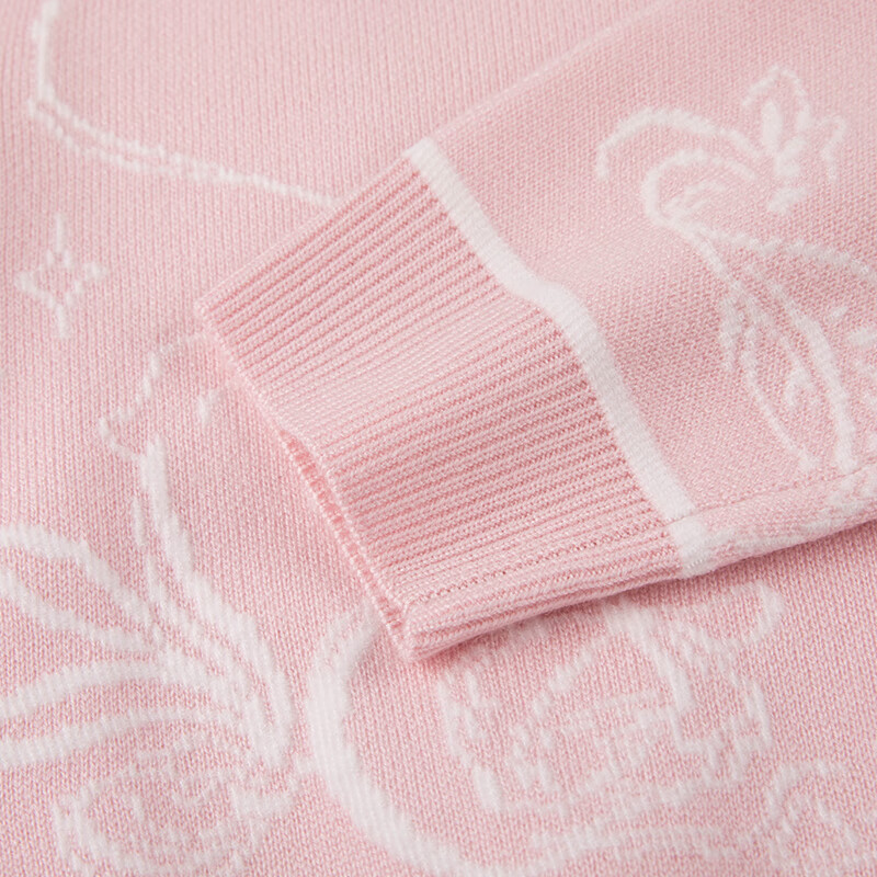 哈吉斯（HAZZYS）品牌童装女童套裙冬季新款舒适柔软简约时尚撞色复古活力套裙 米白色 155