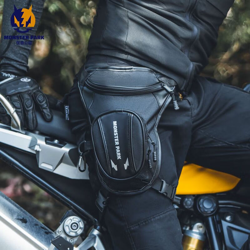 怪獸公園摩托車騎行背包全盔雙肩包男摩旅騎士包防水大容量頭盔包 腿包