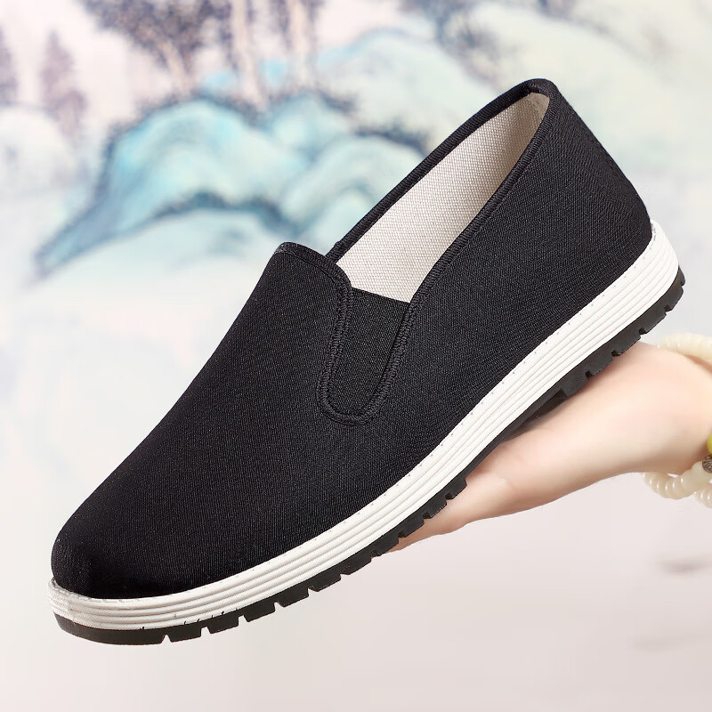 老北京布鞋男女同款休闲健步鞋 黑色 37