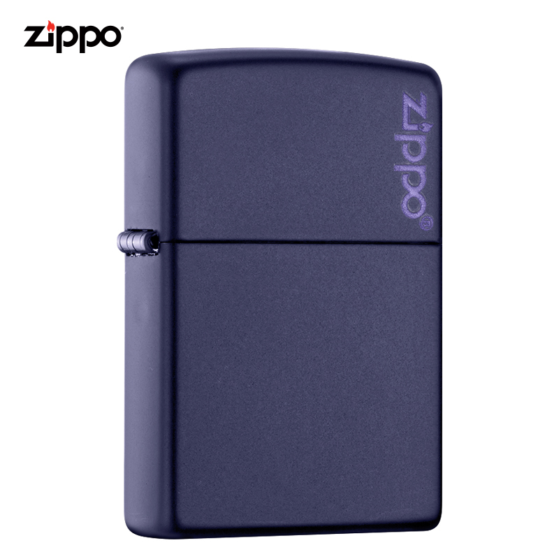 美国进口 之宝（zippo） 防风煤油打火机不含油  239ZL 蓝哑漆商标 品牌直供原装正版