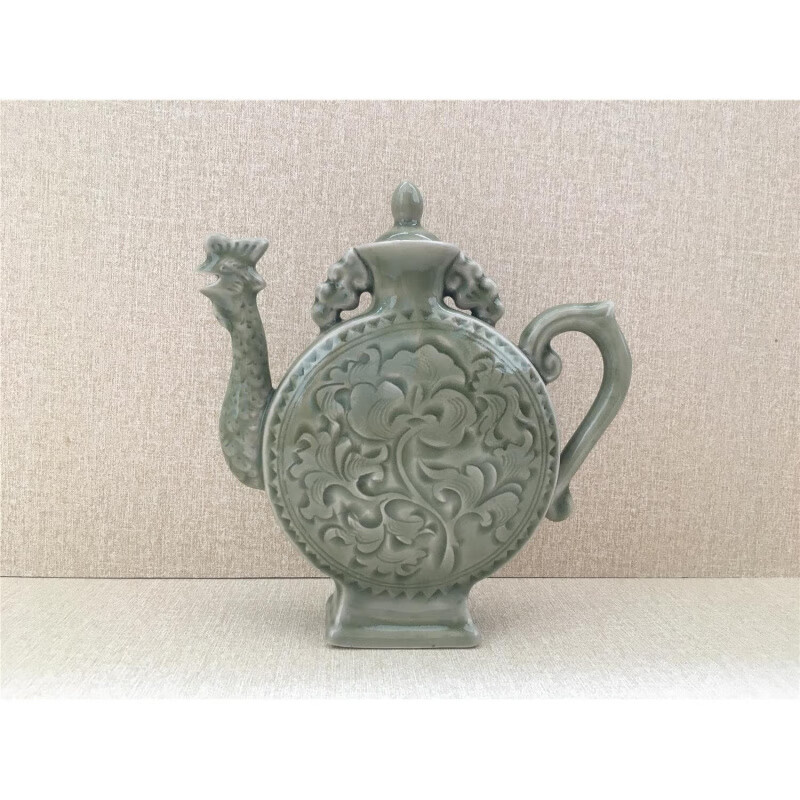 麟酷鴛鴦轉(zhuǎn)心壺千杯不醉酒壺具一半水一半酒喝酒神器陰陽壺兩心壺機關(guān) 鳳鳴壺小號 19*4.5*18cm 0ml