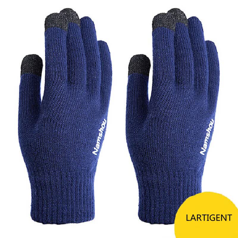 lartigent品牌轻奢韩版触屏手套男女冬季骑车骑行防滑手套保暖加绒