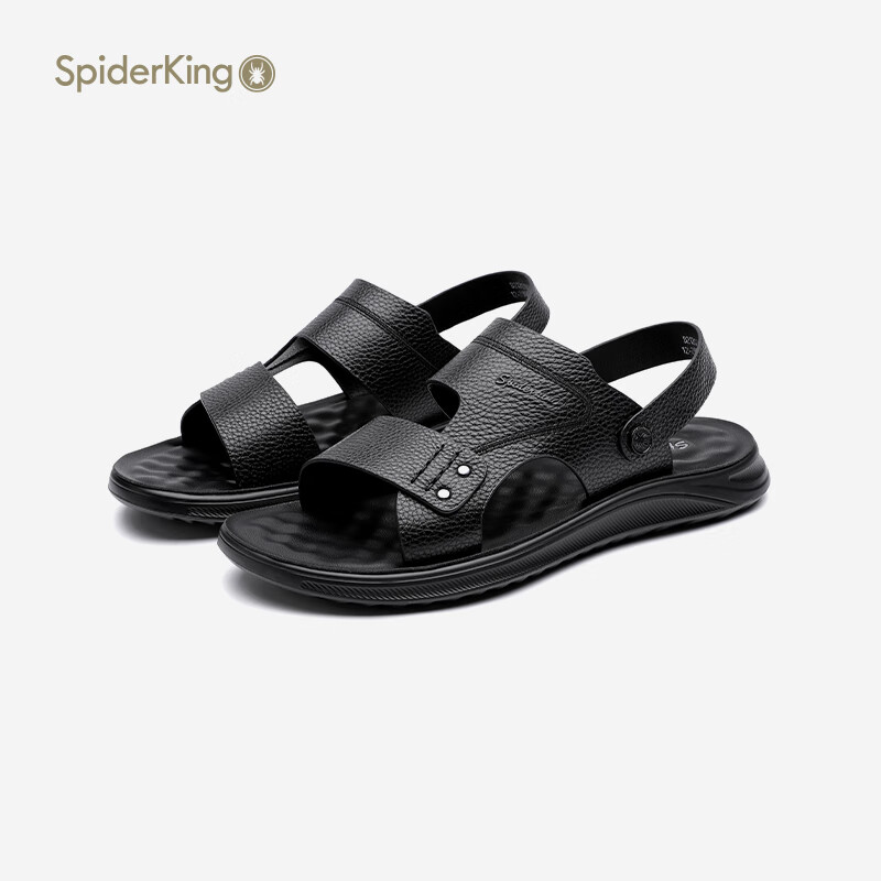 蜘蛛王spider king凉鞋男款2024春季新款软底男士厚底休闲防滑两用
