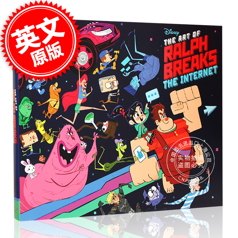 现货 无敌破坏王2 大闹互联网 英文原版 电影艺术画册设定集 Art of Ralph Breaks the Internet:Wreck-It Ralph 2 精装 拉尔 中图