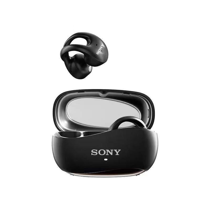 SONY AXSM蓝牙耳机耳夹式运动重低音立体声跑步游戏无线耳机 黑色