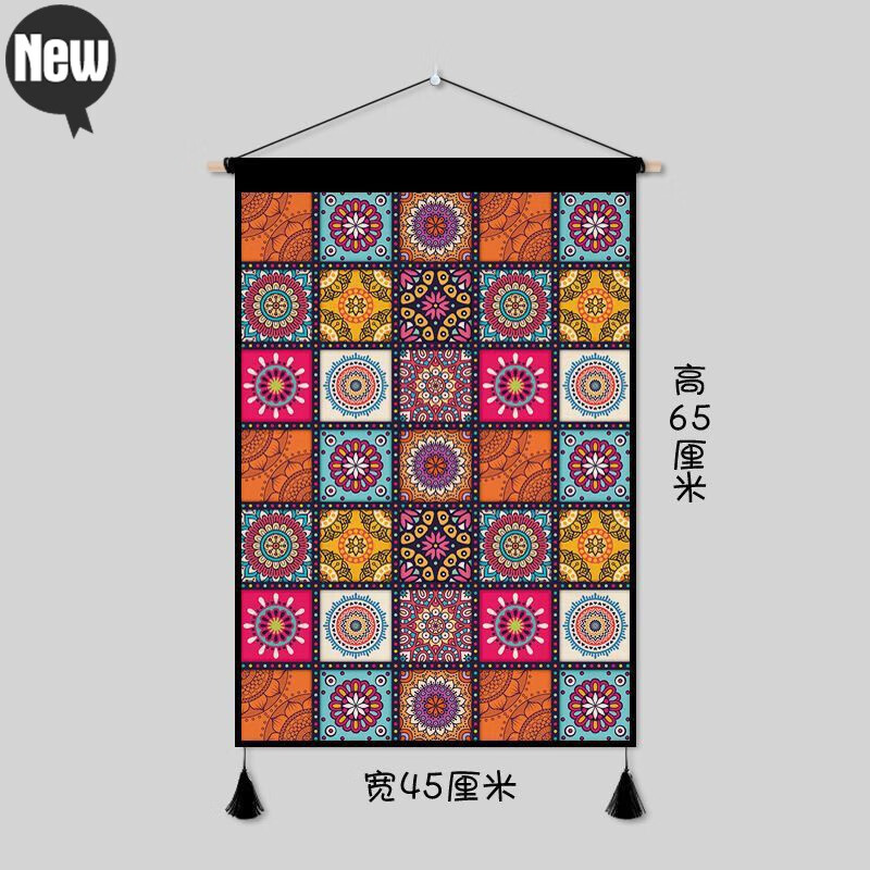 山头林村挂毯客厅装饰壁毯编织民族风波西米亚挂布挂画客厅装饰挂毯