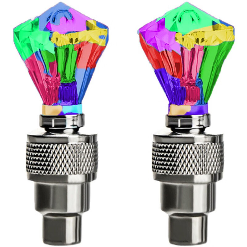 蕊依忧自行车气嘴灯汽车摩托车电动车气门灯山地车七彩风火轮轮毂灯