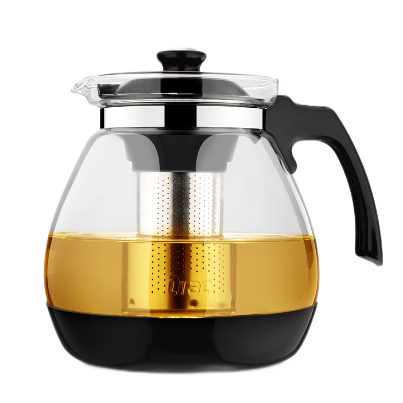 紫丁香泡茶壺紫丁香耐熱玻璃過(guò)濾茶壺大容量花草茶壺茶杯辦公壺普洱茶壺 單壺1600ML (防撞壺底) 1600ml 1L以上