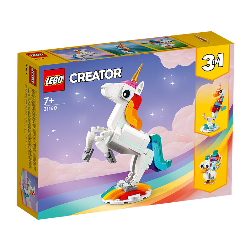乐高（LEGO）积木拼装 31140 神奇独角兽 7岁+男孩女孩儿童玩具生日礼物