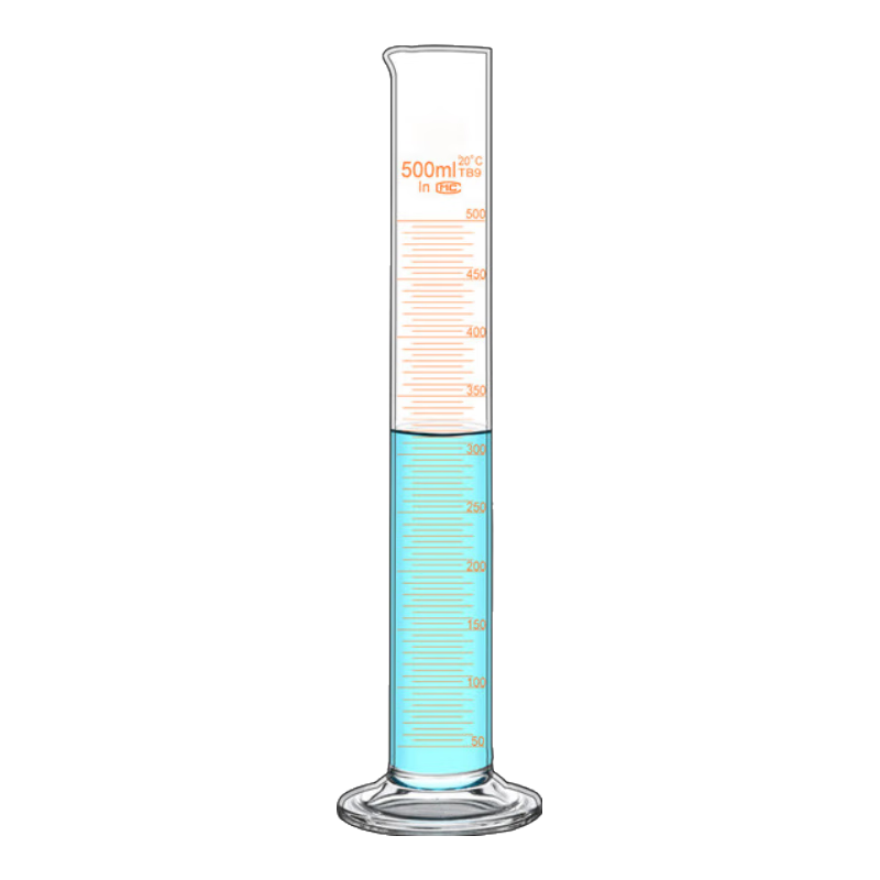 六鑫量筒500ml玻璃刻度化學(xué)實(shí)驗器材科學(xué)實(shí)驗初中生實(shí)驗室男孩女孩開(kāi)學(xué)季必備用品