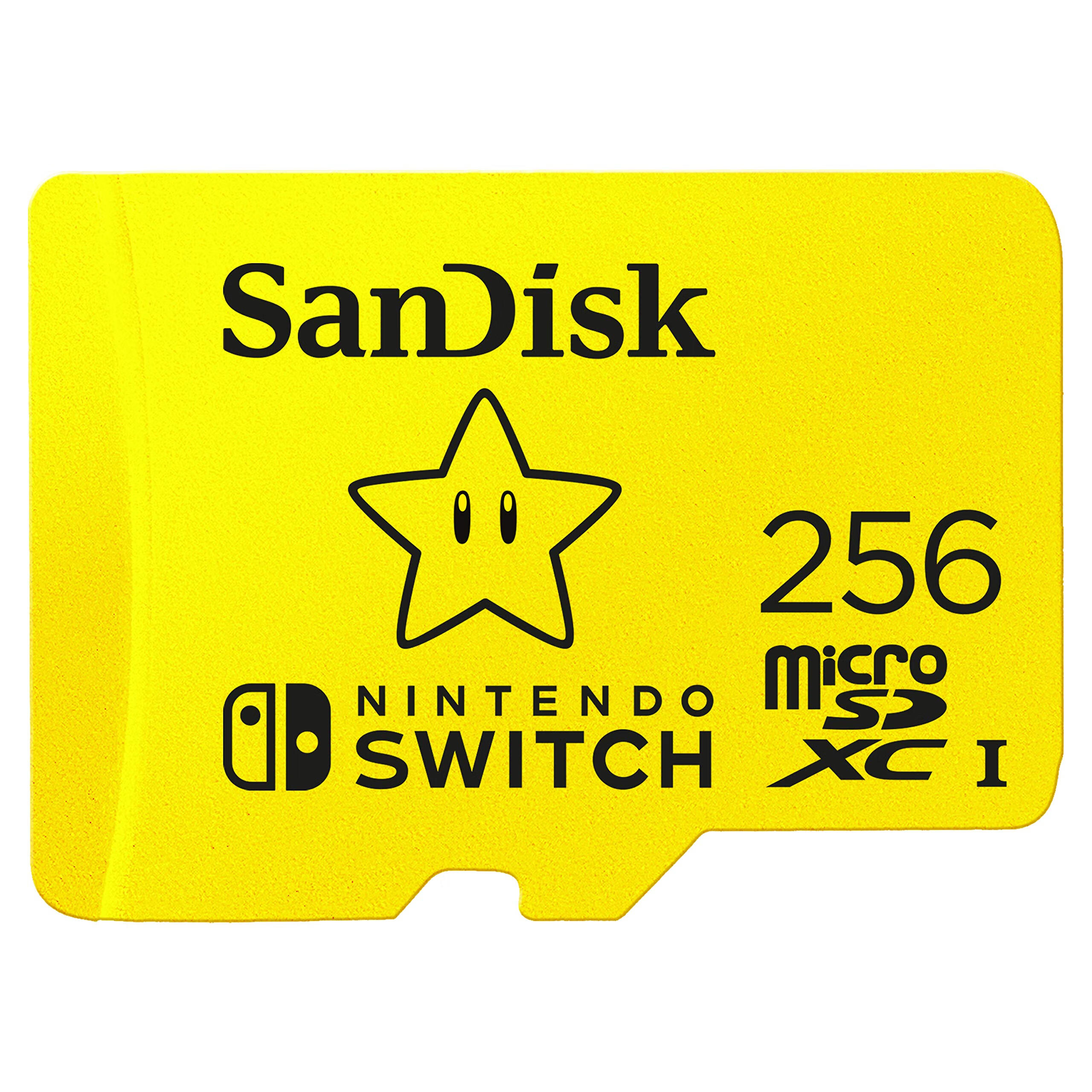 SanDisk 闪迪 microSDXC UHS-I 存储卡-SDSQXAO-256GB-GNCZN，用于任天堂手柄