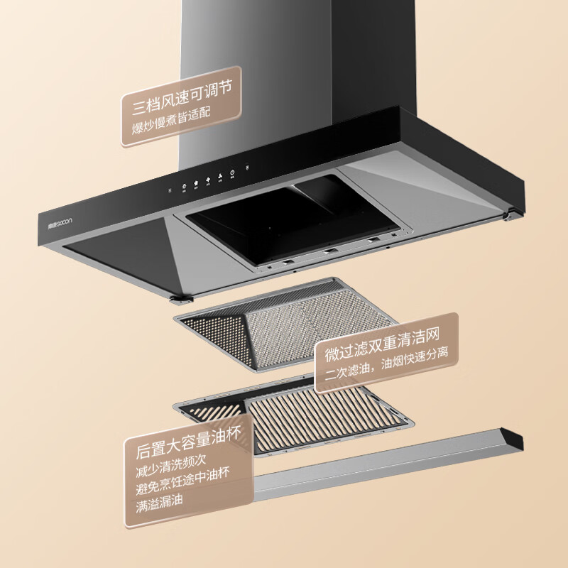 2026年欧式油烟机品牌排名前十名，这10款大风量低噪音，吸排超给力！-图片8