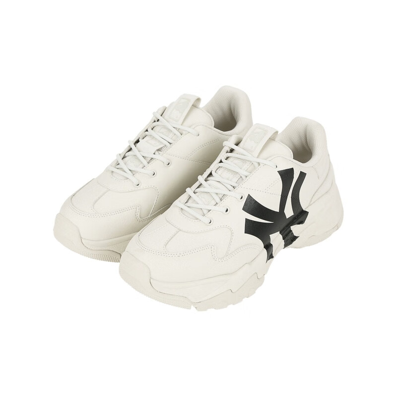 mlb男女情侣复古老爹鞋增高厚底休闲小白鞋运动鞋shc1 纽约洋基队/米