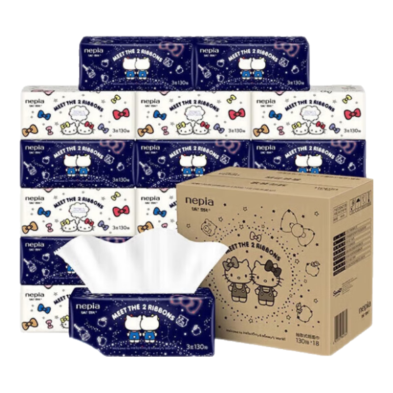 ���ڲ�������Ʈ��Nepia��HelloKitty�ǿճ�ֽ3��130��*18������ͽ�ֽ����ֽ���ֽ