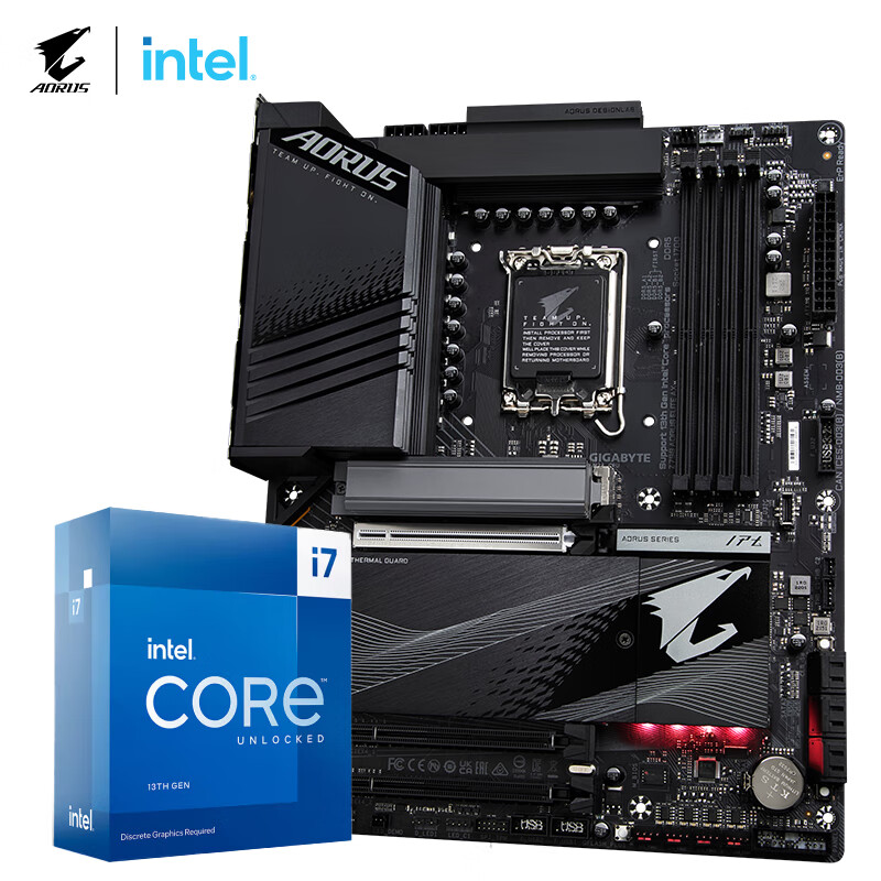 技嘉(GIGABYTE)主板CPU套装 Z790 AORUS ELITE AX+i7-13700KF 处理器 板U套装
