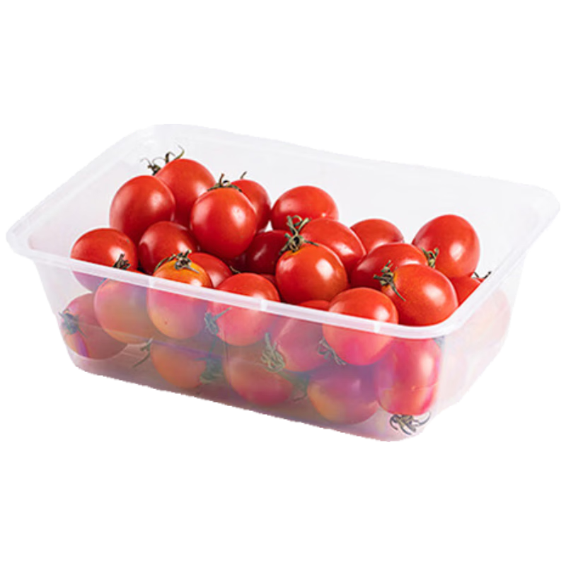 登比 一次性方形飯盒可加熱冷藏透明塑料快餐盒外賣(mài)打包盒800ml*50套
