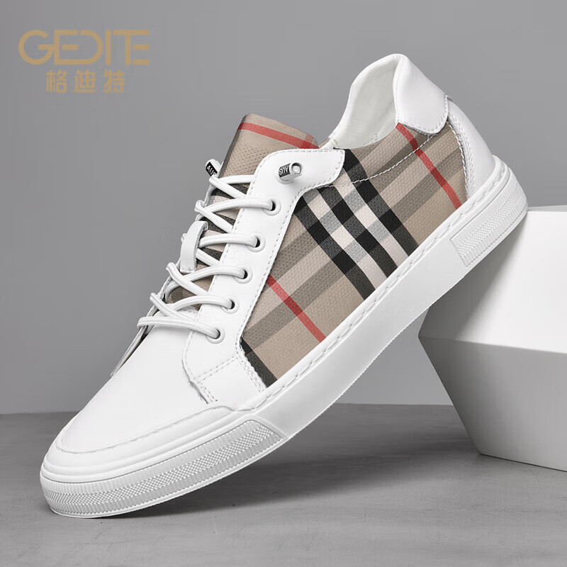 格迪特品牌男鞋板鞋男款轻便舒适透气男士休闲鞋低帮运动时尚鞋子男