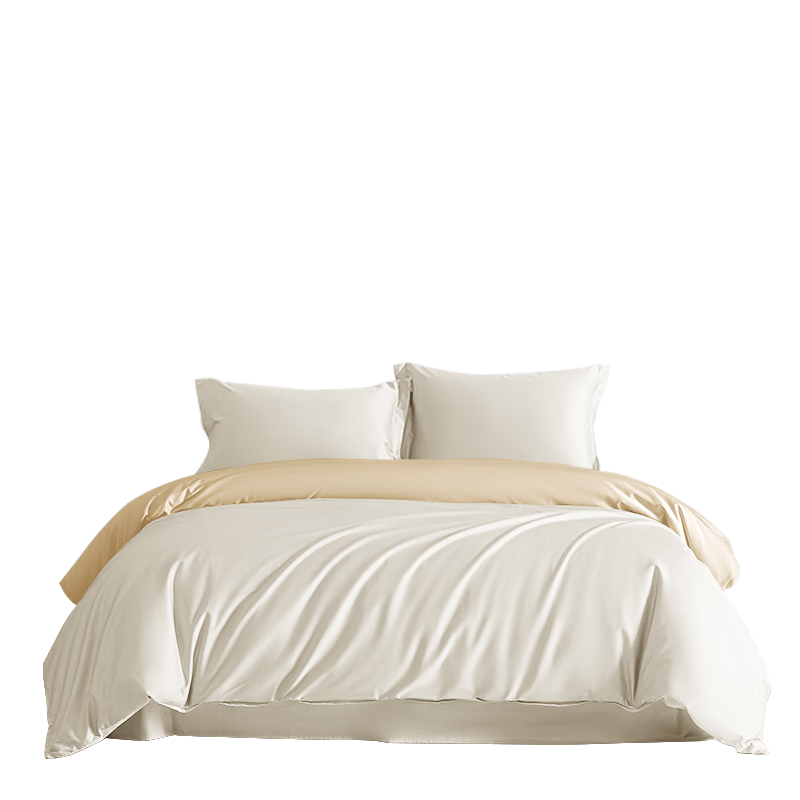 然牌 五星级酒店四件套纯棉 宾馆床上用品床单被套 浅灰色 1.5米床