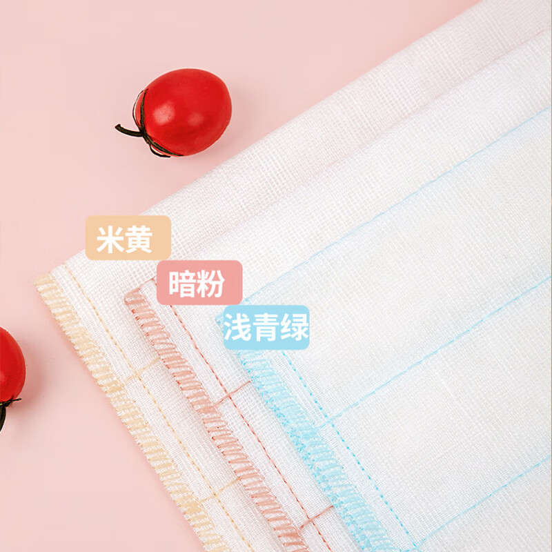 茶花洗碗布厨房专用抹布加厚不易掉毛不易沾油吸水易清洁洗刷碗百洁布 2包10片装