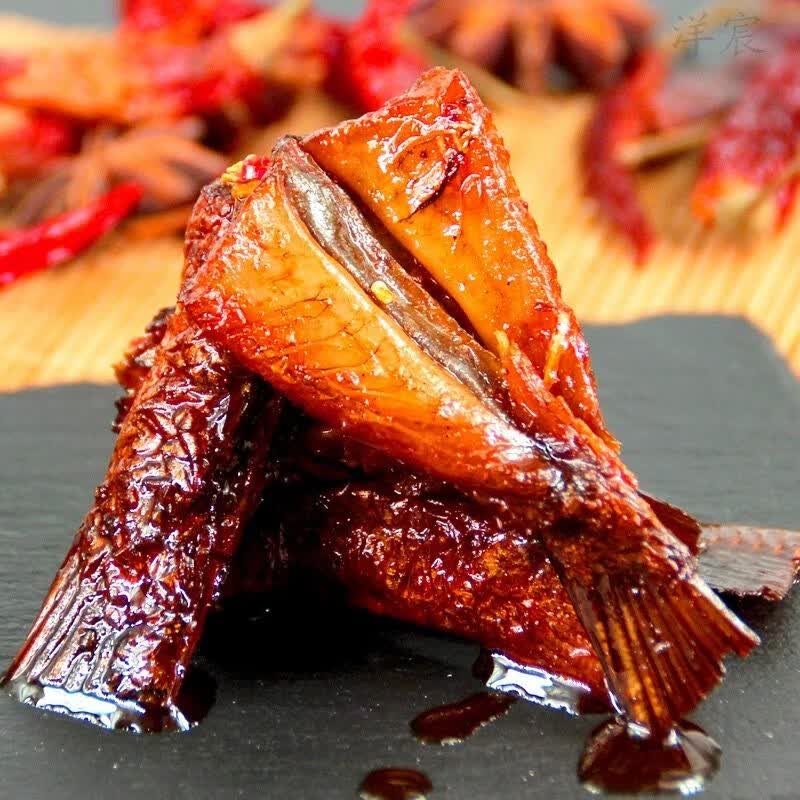 腾哥洞庭湖麻辣香辣手撕鱼排爆辣鱼尾熏鱼段真空包装湖南特产鱼干