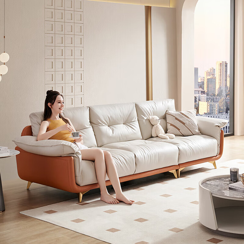格调极简科技布沙发云朵沙发现代简约轻奢小户型客厅直排布艺gdd2051