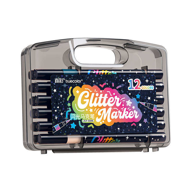 ��ʣ�TRUECOLOR��12ɫ������ͷ���˱�Сѧ������ר���׶�԰������͸ɫ�ɵ�ɫ����ˮ�Բ�ɫ�ʶ�ͯ�޶��������ɳ6606