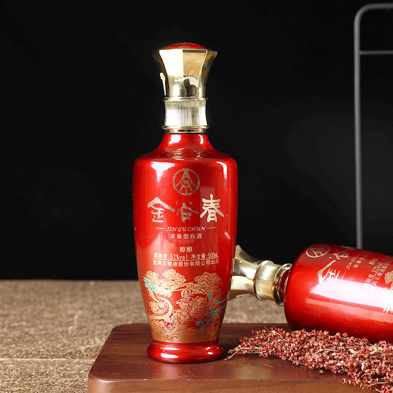 金谷春醇酿浓香型白酒52度送礼白酒 52%vol 500ml 1瓶