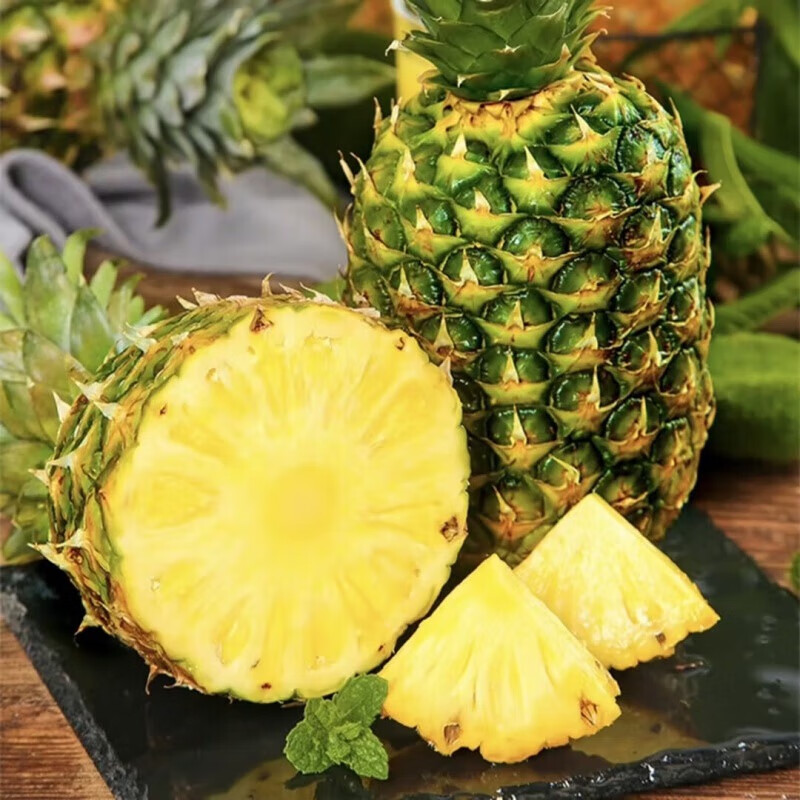 三萌果蔬正宗金钻凤梨 海南当季新鲜爆甜手撕金菠萝香水果整盒节日送礼 5斤精选装净重4.5斤 单果400-600g